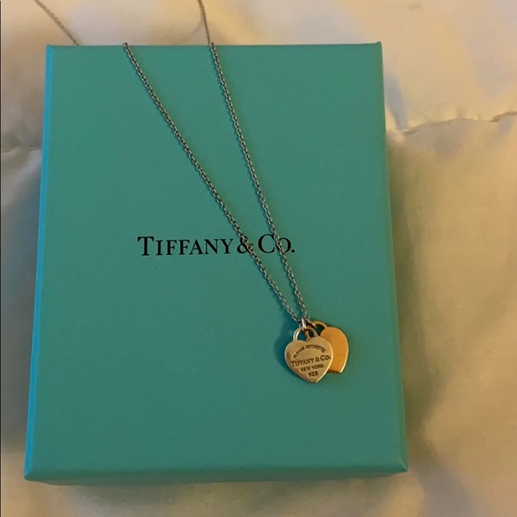 COPY - Tiffany and Co Heart double heart Pendant